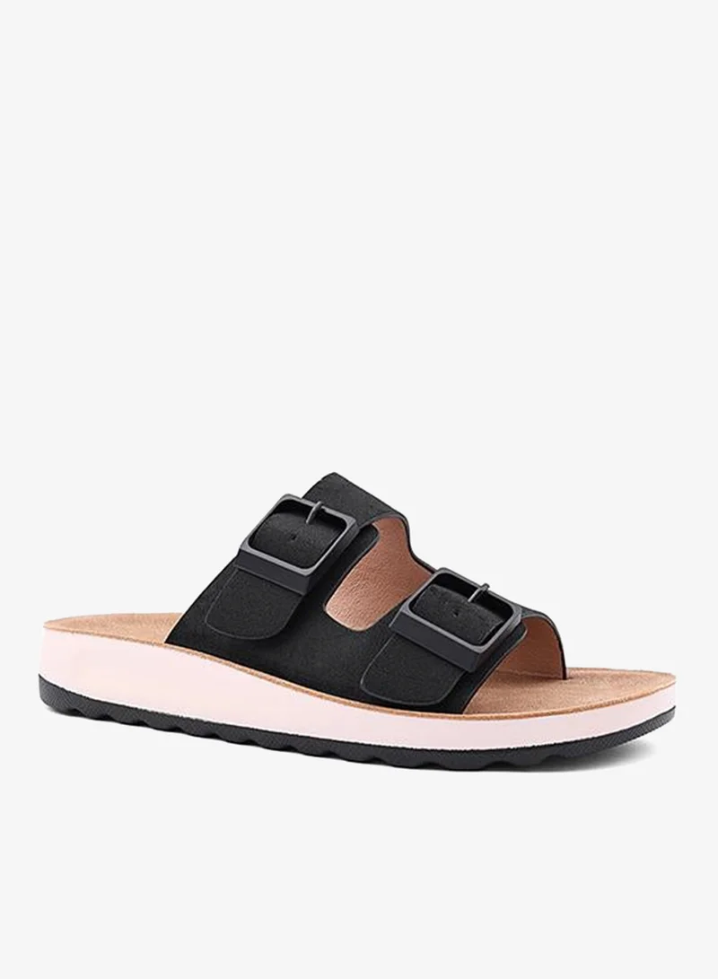 كابلي أحذية نسائية مسطحة مثقبة