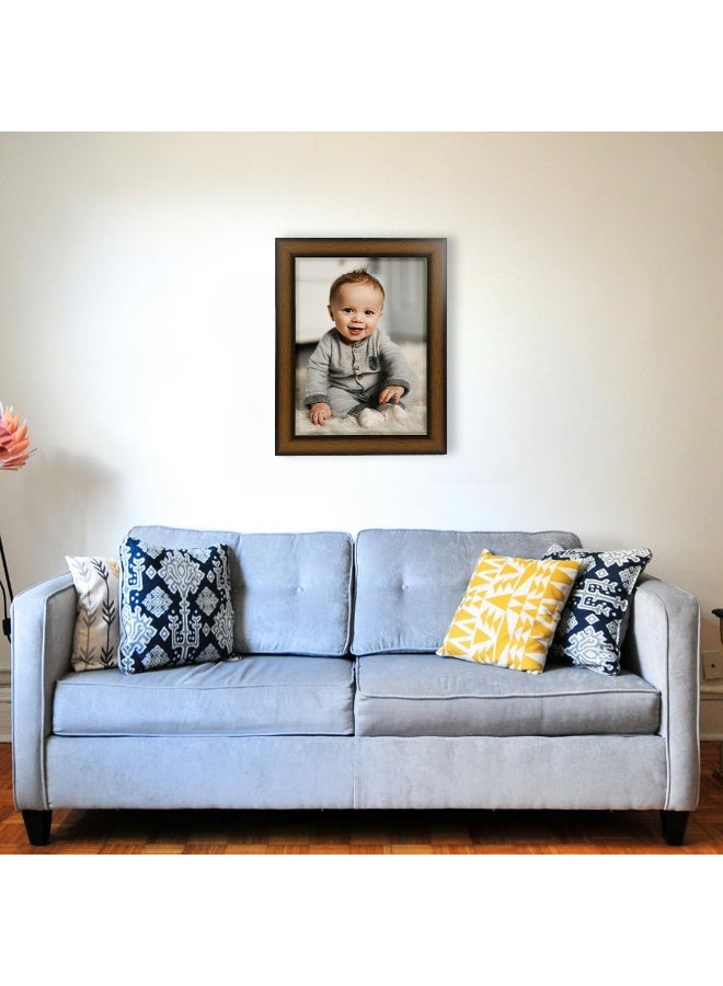 Decorhills إطارات وزخارف ديكور هيلز - إطار زجاجي مستطيل مع خشب - Image 3