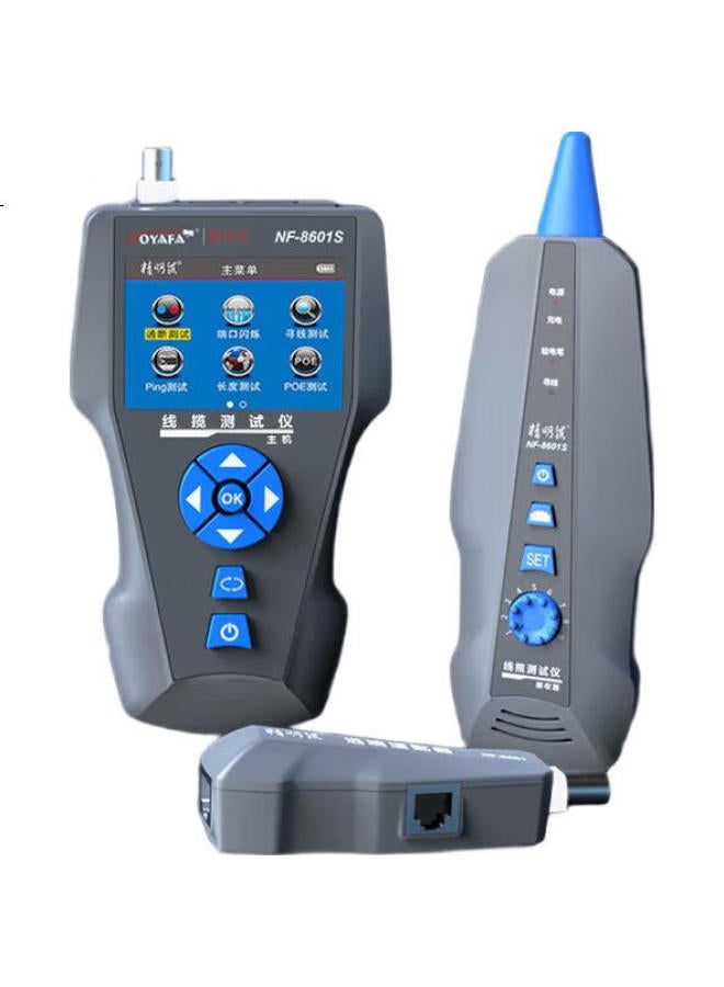 Slight Rat Jingmingshu Noyafa Nf-8601S, Newly Upgraded Cable Length Breakpoint, Short Circuit Point Tester, Poe Power Length Calculation, Ping Local Area Network And Wide Area Network Cable Tester, Wire Tracker - Image 1