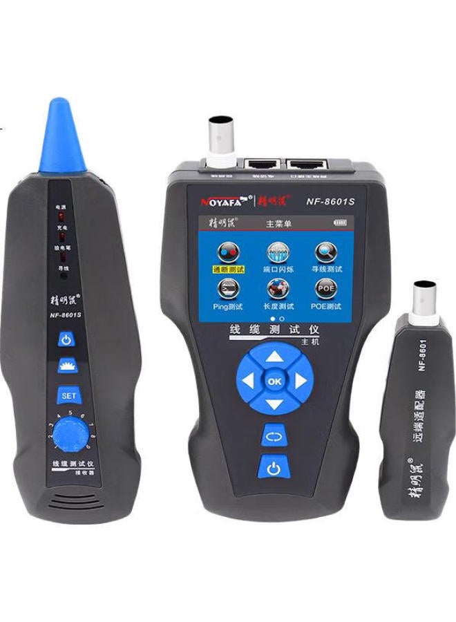 Slight Rat Jingmingshu Noyafa Nf-8601S, Newly Upgraded Cable Length Breakpoint, Short Circuit Point Tester, Poe Power Length Calculation, Ping Local Area Network And Wide Area Network Cable Tester, Wire Tracker - Image 2