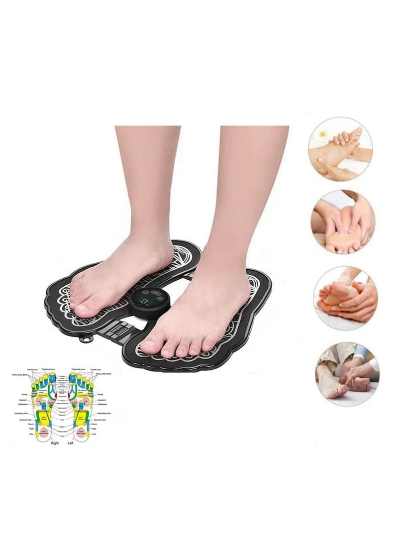 إسكدنيا وسادة تدليك القدم الكهربائية قابلة للطي - جهاز تدليك القدم الكهربائي بتقنية  لتنشيط العضلات لتخفيف آلام العضلات والأرجل المتعبة - Image 5