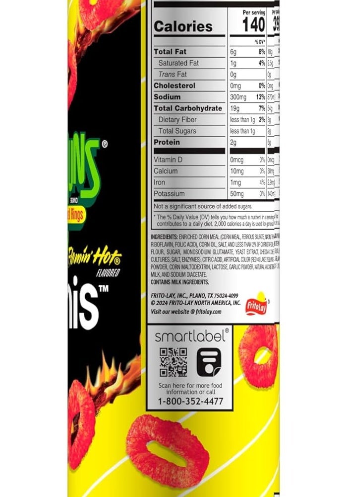 MINIS Funyuns Mini Canister Flamin' Hot Onion Flavored Rings - Image 2