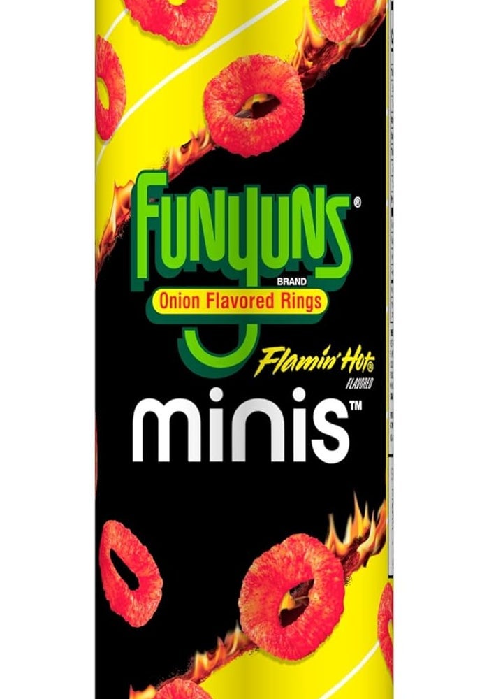 MINIS Funyuns Mini Canister Flamin' Hot Onion Flavored Rings - Image 1