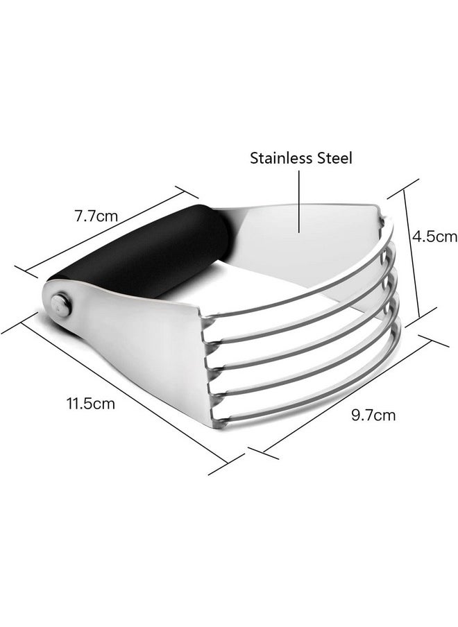Ramkuwar with device of R Ramkuwar with device of R Pastry Dough Blender Flour Cutter Professional Mixer with Heavy Duty Stainless Steel Blades (Silver)  - Image 2