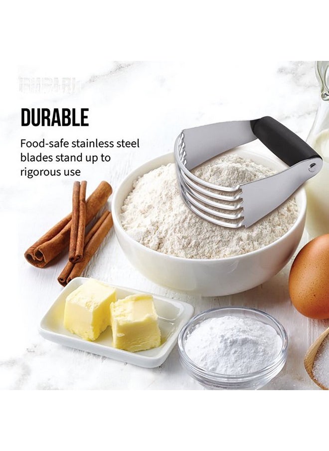 Ramkuwar with device of R Ramkuwar with device of R Pastry Dough Blender Flour Cutter Professional Mixer with Heavy Duty Stainless Steel Blades (Silver)  - Image 5