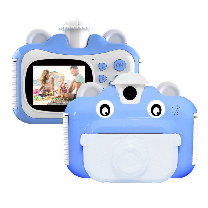 Instant Print Camera: 2.4-Inch Screen 180 Degree Rotating Camera - 1080P Video Thermal Paper Printing Educational Toy for Children Creative Play & Imagination Development - Image 1