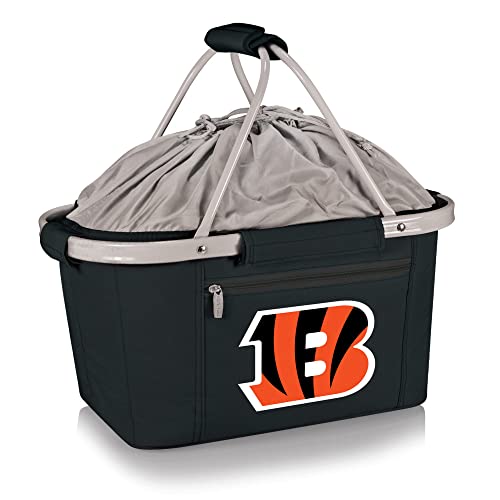 PICNIC TIME Black Cincinnati Bengals Metro Basket Collapsible Tote - Image 1