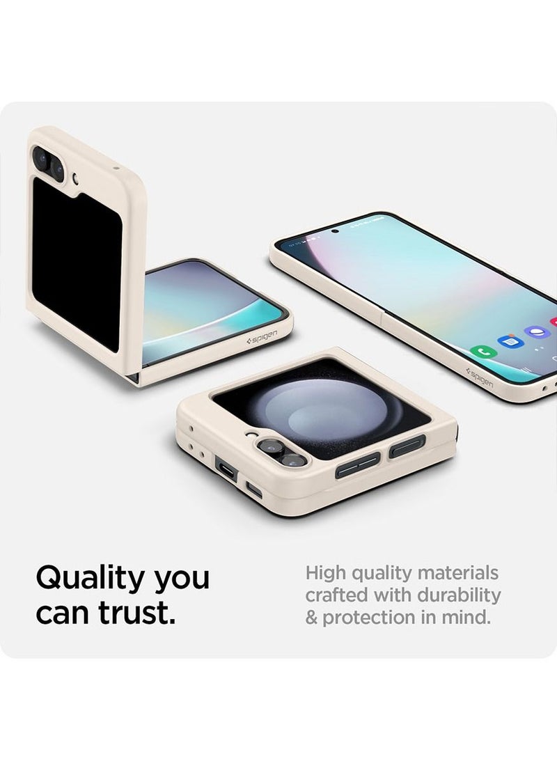 Spigen Air Skin Samsung Galaxy Flip 5 Case Cover (2023) - Pearled Ivory - Image 2