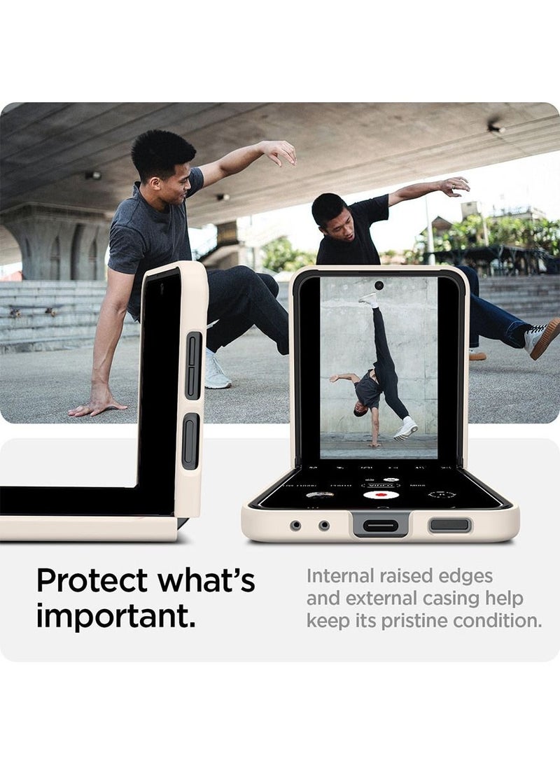 Spigen Air Skin Samsung Galaxy Flip 5 Case Cover (2023) - Pearled Ivory - Image 4