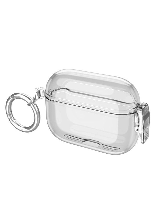 Generic AirPods Pro 2 2022/AirPods Pro 2019 Case with Lock, Drop-proof and Shockproof Protective Case Cover with Keychain for Apple AirPods Pro 2/Airpods Pro 