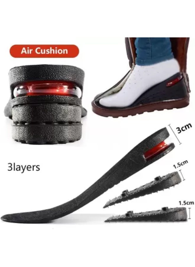 Alexvyan 1 Pair 6cm Height Increase Insoles for Men Women, Adjustable Invisible Shoe Lifts & Height Boosters, Fits Dress Shoes & Casual Footwear - Height Increase Soles & Inserts - Image 1