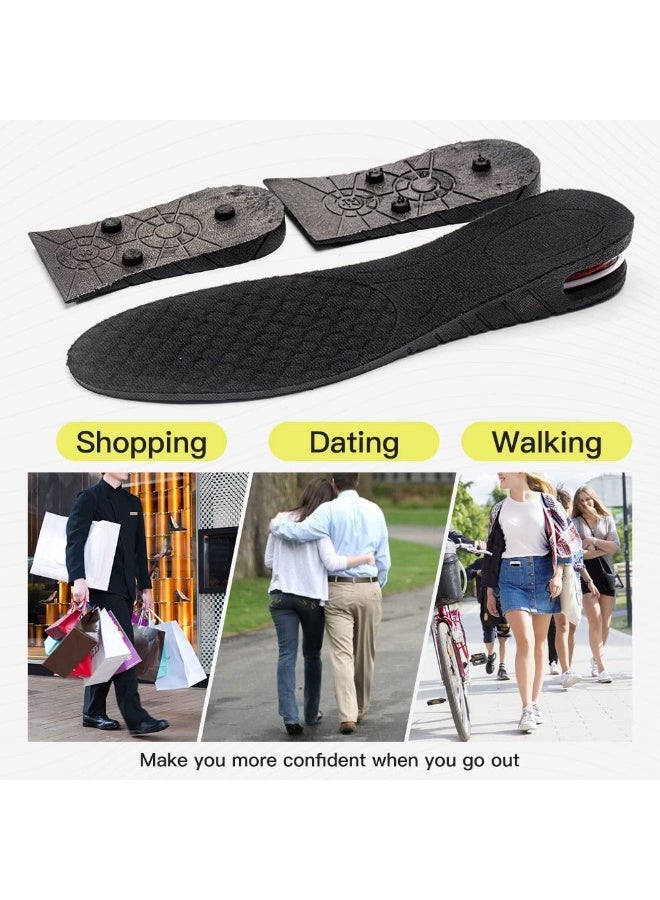 Alexvyan 1 Pair 6cm Height Increase Insoles for Men Women, Adjustable Invisible Shoe Lifts & Height Boosters, Fits Dress Shoes & Casual Footwear - Height Increase Soles & Inserts - Image 5
