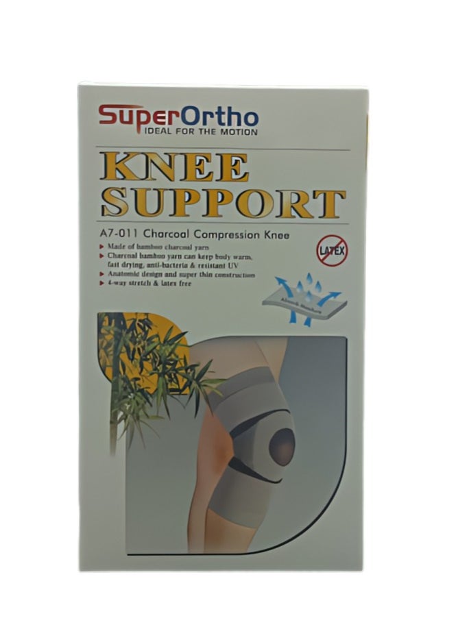 SuperOrtho Super Ortho A7-011 (M) Knee Support Charcoal Compression 
