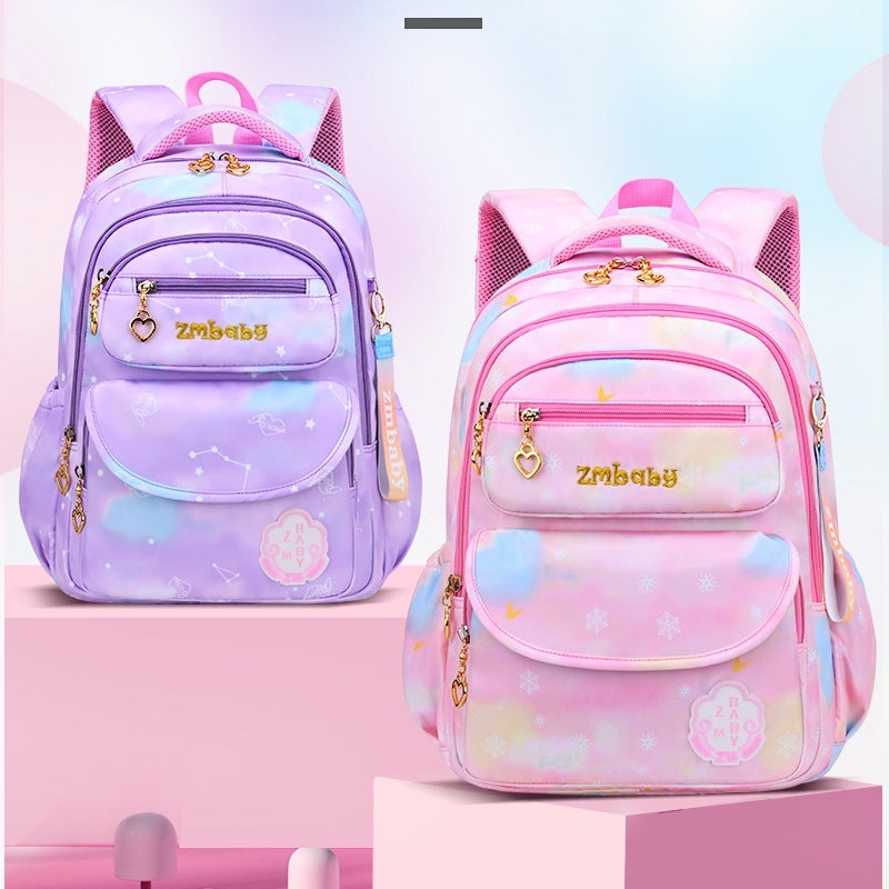 Sesame Baby Primary School Bag Sweet And Cute Girls Backpack 6-12 Years Old Large Capacity Wear-Resistant Kidsren'S Bag - Image 2