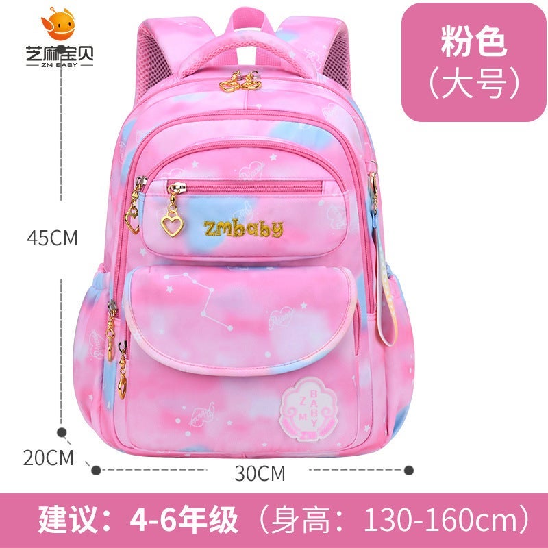 Sesame Baby Primary School Bag Sweet And Cute Girls Backpack 6-12 Years Old Large Capacity Wear-Resistant Kidsren'S Bag - Image 1