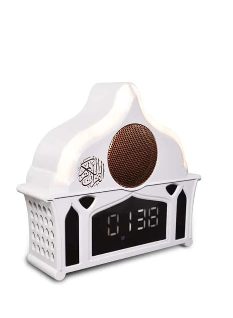 إيكوانتو ساعة حائط مع مكبر صوت للقرآن مع جهاز تحكم عن بعد بلوتوث بإضاءة ليد للصلاة - Image 1