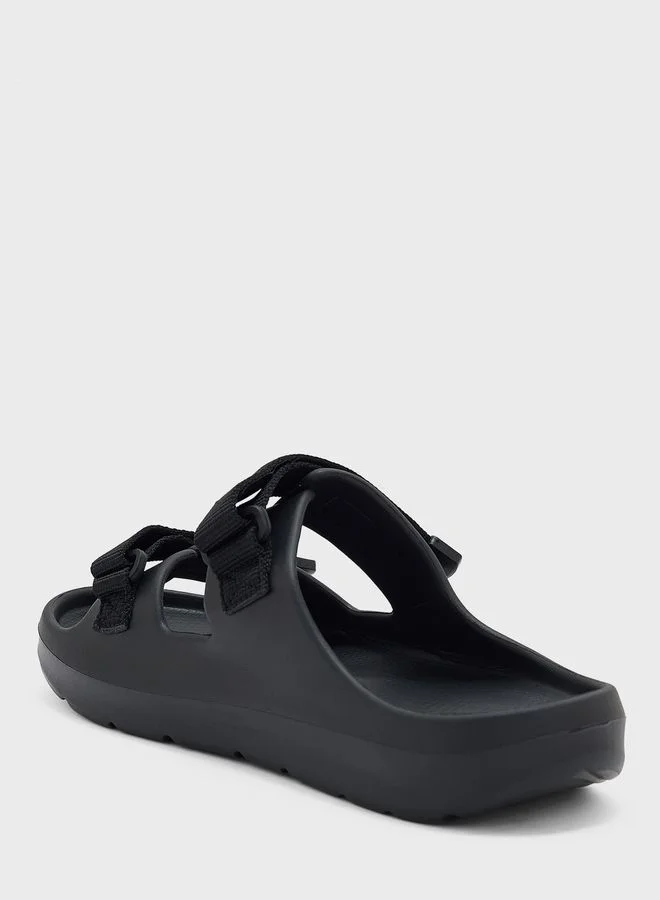 Seventy Five Black Casual Slides for Men | Best Price UAE