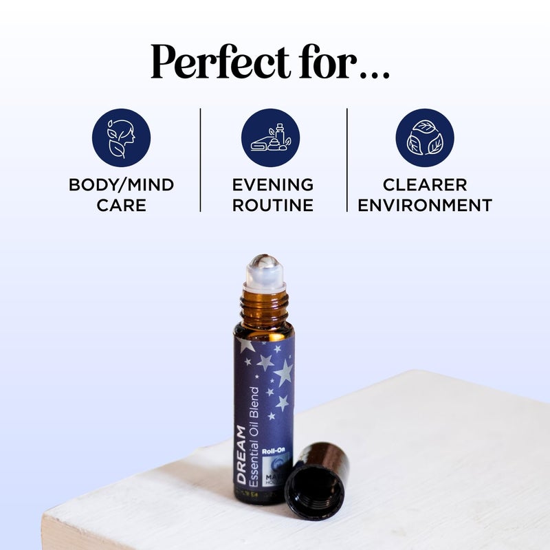 Maple Holistics Sleep Essential Oil Roll On - Aromatherapy Essential Oil Roller for Restful Sleep and Relaxation with Pure Lavender & Roman Chamomile - Calming Pre-Diluted Blend for Nighttime Aromatherapy (1-Pack) - Image 3