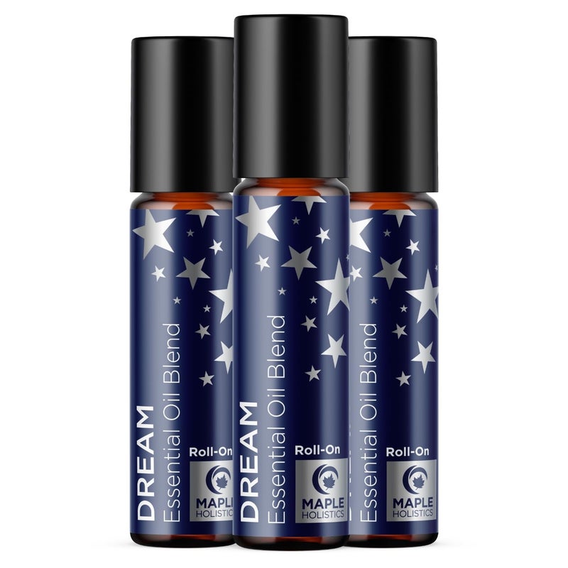 Maple Holistics Sleep Essential Oil Roll On - Aromatherapy Essential Oil Roller for Restful Sleep and Relaxation with Pure Lavender & Roman Chamomile - Calming Pre-Diluted Blend for Nighttime Aromatherapy (1-Pack) - Image 1