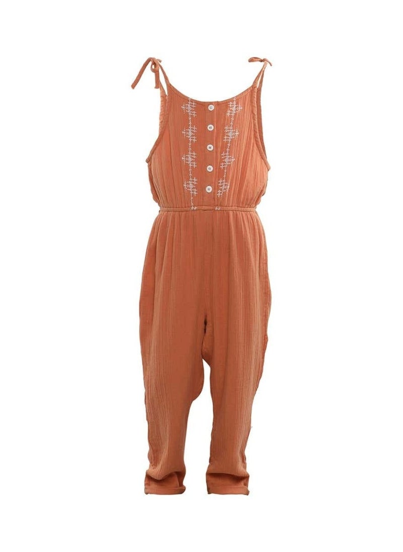 Bunai Bunai Root Collection Rust-Colored Jumpsuit  - Image 1