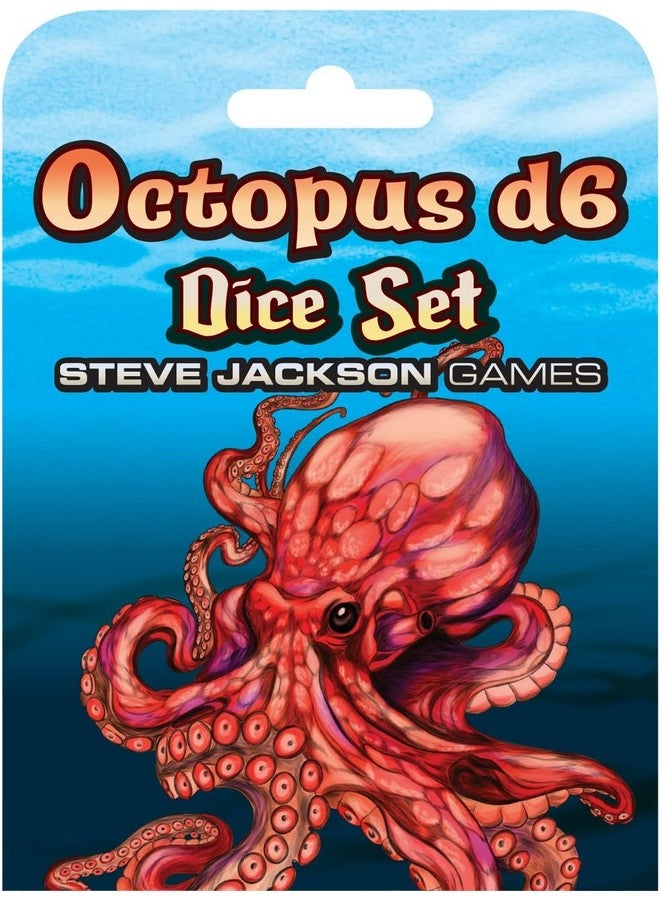 STEVE JACKSON GAMES Octopus d6 Dice Set | 6 Pcs | 16mm Six-Sided | Translucent Dice | Tabletop Roleplaying Games | RPG | from Steve Jackson Games