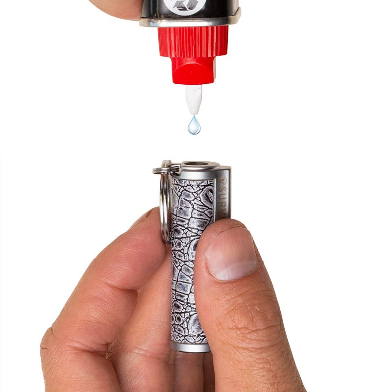 SURVIVE Permanent Match Metal, 2 Pack, Reusable Survival Fire Starter Lighter, Emergency Waterproof Keychain Striker Stick Kit Gold - Image 4