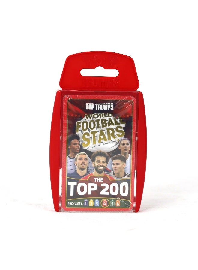 Winning Moves نجوم كرة القدم العالمية من توب ترمب - أفضل 200 - أحمر - Image 1