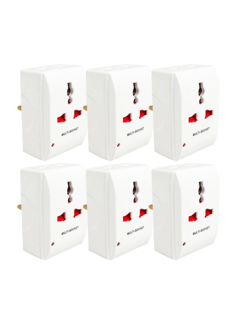 Duravel Duravel Travel Plug adapter Converte(Pack-Of 6)  - Image 1