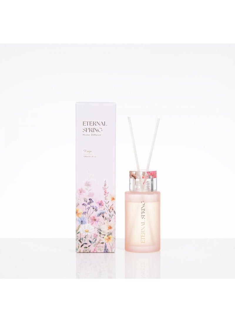 DANUBE HOME - SS24-AMARA Reed Diffuser With Dried Flowers Rose 180ML (MS.J231004-D) - Image 1