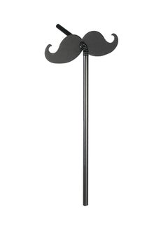 100-Piece Beard Pattern Drinking Straw Set 21centimeter