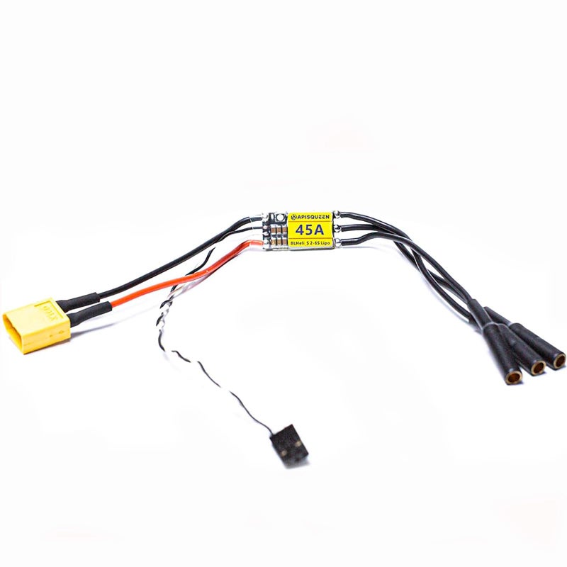 ApisQueen 2-6S 45A Bi-Directional Electronic Speed Controller ESC for Use with Underwater Thrusters/Motors in The Continuous Power Range of 100-500W - Image 5
