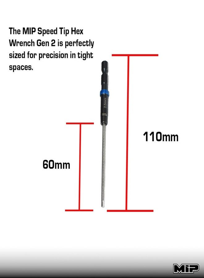 MIP Metric 3 Pack 1.5mm 2.0mm 2.5mm Speed Tip 1/4" Drive Bits Hex Allen Driver Wrench Tool Set Gen RC Tools - Image 5