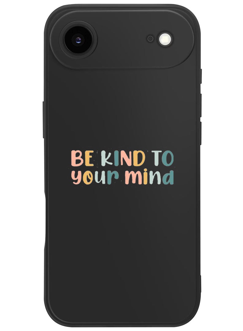 Theodor Protective Slim Fit Case Liquid Silicone Cover with Full Body Protection Anti-Scratch Shockproof Case For Apple iPhone 17 Air (Black) Be kind - Image 1