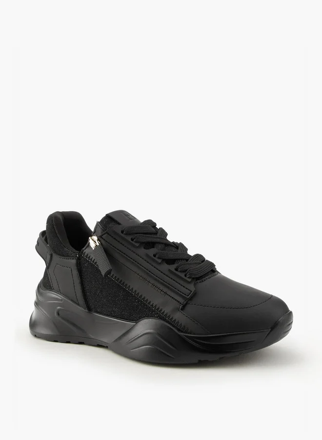 فلورا بيلا من شو إكسبرس Panelled Lace-Up Sneakers