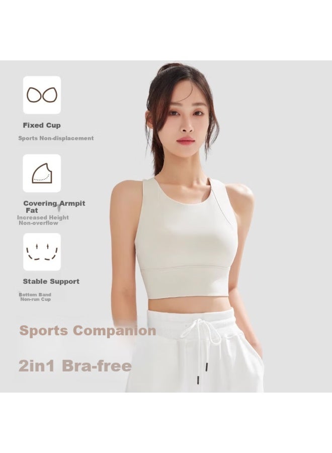 Never Me Yoga Suit Women's Sports Set Two-piece Fitness Quick-drying Sports Bra High-waisted Tummy Control Anti-curling Yoga Pants - Image 2