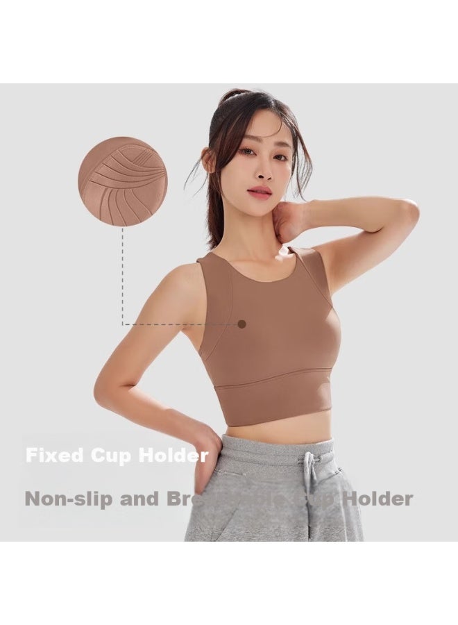 Never Me Yoga Suit Women's Sports Set Two-piece Fitness Quick-drying Sports Bra High-waisted Tummy Control Anti-curling Yoga Pants - Image 4