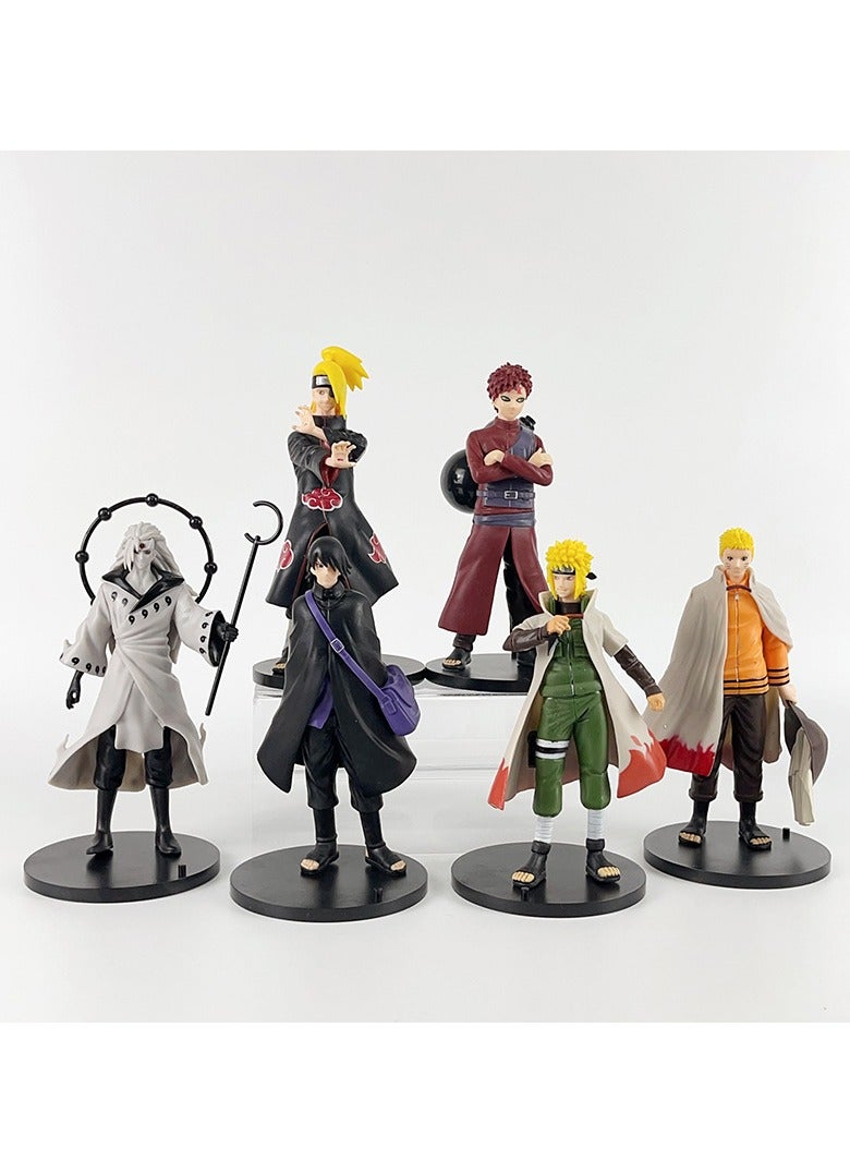 عام ناروتو الرقم أنيمي دوامة ناروتو كاكاشي أوتشيبا بانزاسوكي I Airo نموذج زخرفة للجماهير والأصدقاء الهدايا (18-20cm) - Image 1