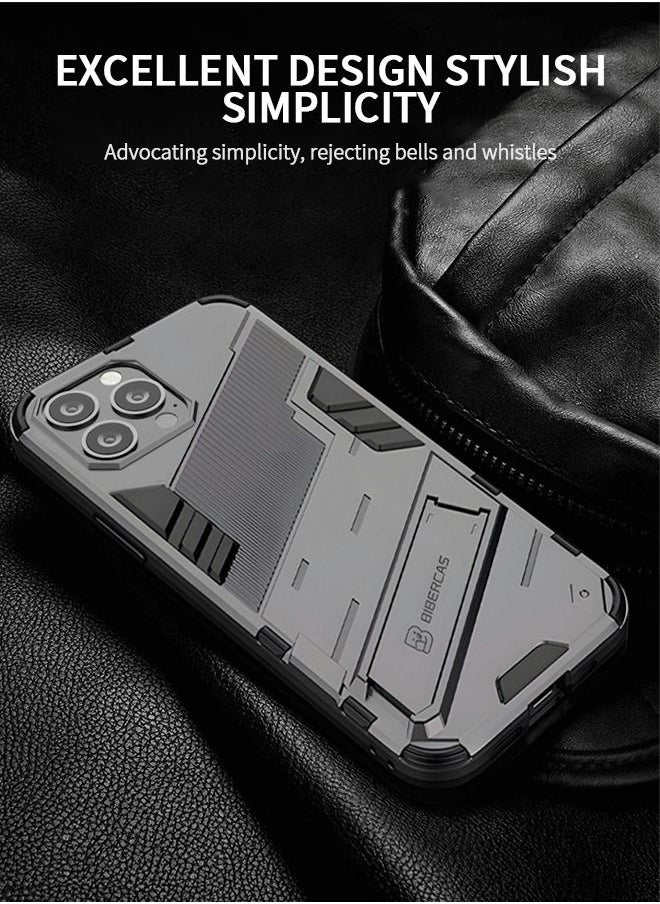 GROIC - Compatible With Iphone14 Promax Case, Ultra-thin Phone Case Stand, Armored Drop-resistant Cover Wireless Charging,shockproof Shell Suitable For Iphone 14 6.7‘’ - Image 1