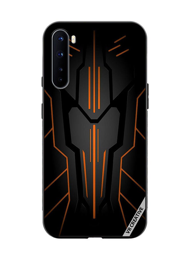 VR CREATIVE غطاء حماية لهاتف OnePlus Nord أسود بتصميم Sark متعدد الألوان - Image 1