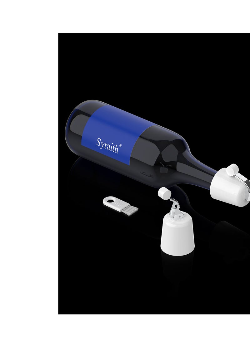 Syraith - Bottle Stopper, 2pcs Vacuum Stopper for Sealing Sparkling Soda, Coffee, Vinegar Bottles, with Bubble Sealer Lock, Sealer Twist to Seal, Without Leaking, Reusable Expanding Corks - Image 1
