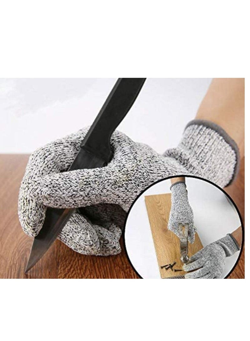 NIBEMINENT Cut Resistant Sleeves Proof Gloves,18-Inch Knit grade 5 anti-cut Safety Glove,1 set Anti-cut arm cover for Kitchen Butcher Outdoor Work Protective Hands  - Image 4