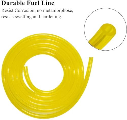 Ferilter （ 4 Size, 4 Feet/each) Fuel Line Fuel Hose for Husqvarna Craftsman Poulan Stihl Ryobi Troy Bilt Weed eater Trimmer Chainsaw Blower Small Engine Fuel Line Tube - Image 4