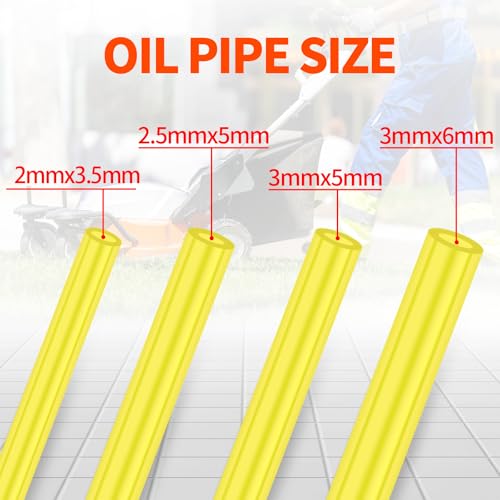 Ferilter （ 4 Size, 4 Feet/each) Fuel Line Fuel Hose for Husqvarna Craftsman Poulan Stihl Ryobi Troy Bilt Weed eater Trimmer Chainsaw Blower Small Engine Fuel Line Tube - Image 2