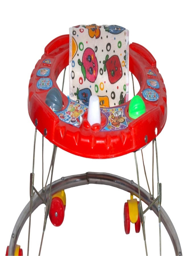 Evoshine Baby Round Walker for Kids | Toddler Walking Support for Boys & Girls | Safe, Sturdy, and Comfortable | Foldable for Easy Storage (Red) - Image 4