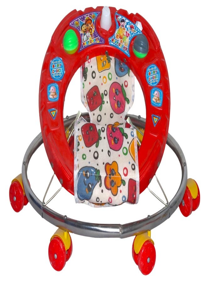Evoshine Baby Round Walker for Kids | Toddler Walking Support for Boys & Girls | Safe, Sturdy, and Comfortable | Foldable for Easy Storage (Red) - Image 5