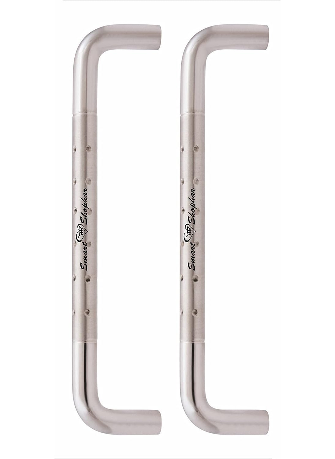 SMART SHOPHAR SMART SHOPHAR Stainless Steel Icon Cabinet Handle 4 Inches Silver Pack of 2 Kitchen Cabinet HardwareFurniture Pulls for All Types Wooden Furniture Doors Cabinets Cupboards Drawers  - Image 1