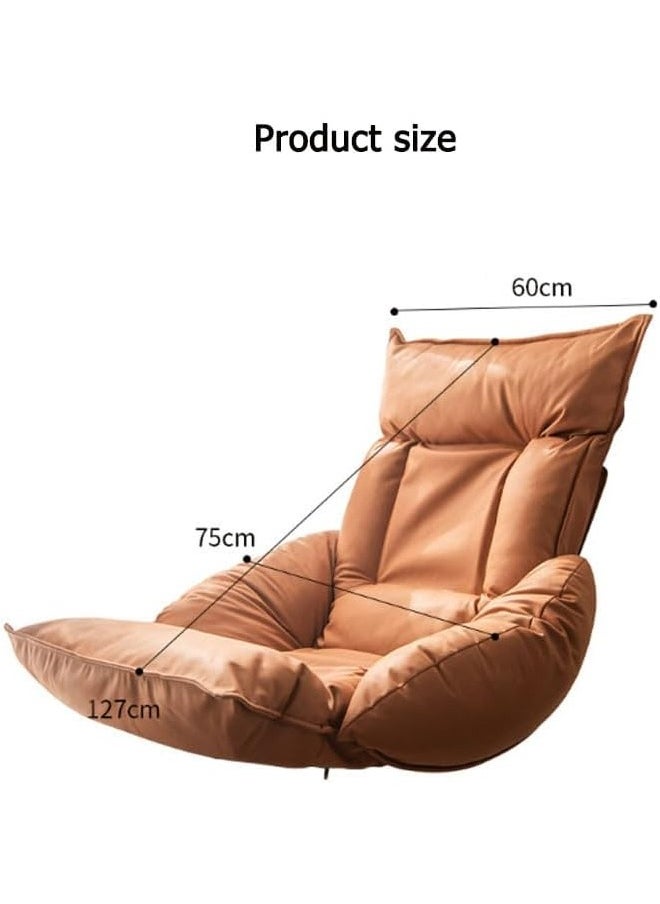 HQ-GAMING - Folding Floor Chair Padded Lazy Sofa Couch Lounge Cushion with 5 Position Adjustable Backrest Floor Seating Back Support Floor Seat Portable Floor Chair for Adults & Kids Meditation Chair (grey) - Image 1