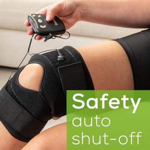 Beurer EM29 2-in-1 Knee and Elbow TENS Machine for Pain Relief with 20 Intensity Levels, 4 Programs, and Reusable Water Contact Electrodes, Digital Muscle Stimulator Device - Image 5