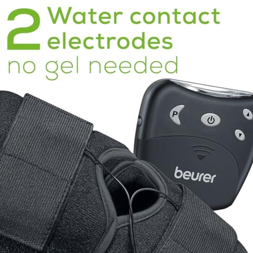 Beurer EM29 2-in-1 Knee and Elbow TENS Machine for Pain Relief with 20 Intensity Levels, 4 Programs, and Reusable Water Contact Electrodes, Digital Muscle Stimulator Device - Image 4