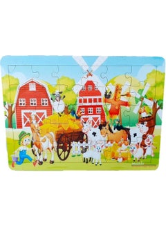 Woodylife 15 Animal Farm 30 Piece Wooden Puzzle Kids Toy
